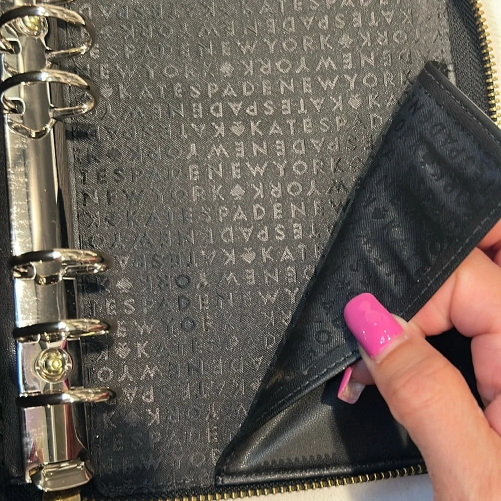 Kate Spade Black planner in great condition